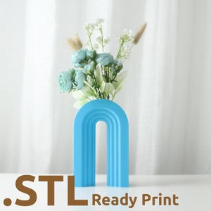 The Arch Vase STL 3D Print File, Home Decor Vase for Plants and Flowers, Digital Download for 3D Printing