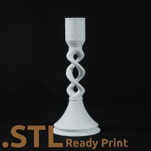 Helix Candle Holder: 3D Printable Modern Table Centerpiece (STL File Digital Download)