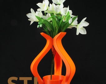 Triarii - Vase STL File: 3D Print Home Decor (Digital Download)