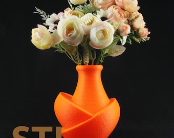 Modern Vase 3D Print STL File – Elegant Home Decor (Digital Download)