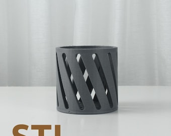 Maceta de pared Vanda (archivo STL): Decoración moderna para el hogar con impresión 3D (descarga digital)