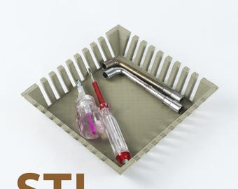 Vessa 3D Printable Catch All Bowl STL: Modern Home Decor Tray (Digital File)