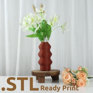 The Tranquility Vase STL 3D Print File, Home Decor Vase for Plants and Flowers, Digital Download for 3D Printing