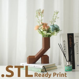 The Mineral Vase STL 3D Print File, Home Decor Vase for Plants and Flowers, Digital Download for 3D Printing