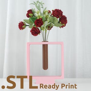 File di stampa 3D STL del vaso Cubi, vaso decorativo unico per piante e fiori con scomparto segreto