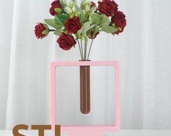 Cubi - Vase STL 3D Print File: Modern Minimalist Home Decor (Digital Download)
