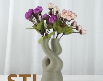 Vine Vase STL File: 3D Print Home Decor (Digital Download)