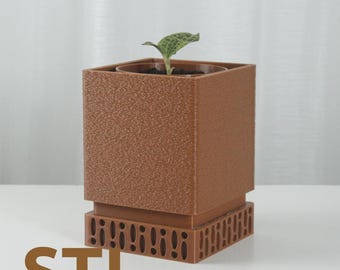 Julien - Modern Planter STL File: 3D Print Home Decor (Digital Download)