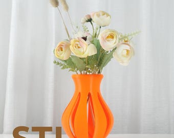 Clara - Modern Vase STL File: 3D Print Home Decor (Digital Download)