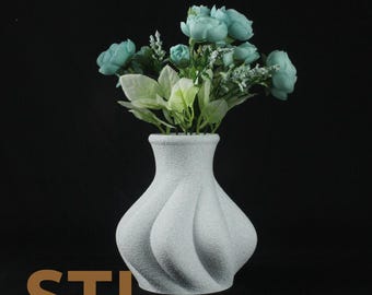 Maya Vase STL File: Modern 3D Print Home Decor (Digital Download)