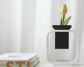 Frö - Modern Planter STL-fil: 3D-utskriftsvas (digital nedladdning)
