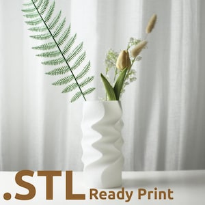 The Araya Vase STL 3D Print File, Home Decor Vase for Plants and Flowers, Digital Download for 3D Printing