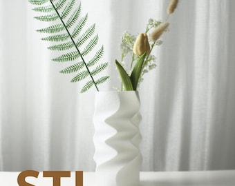 Araya - Jarrón - Archivo STL: Impresión 3D para decoración moderna del hogar (Descarga digital)