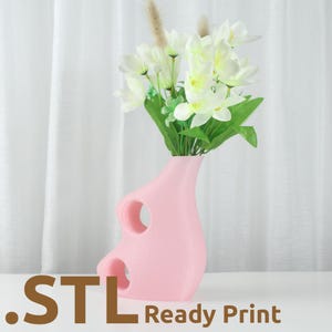 The Holo Vase STL 3D Print File, Home Decor Vase for Plants and Flowers, Digital Download for 3D Printing
