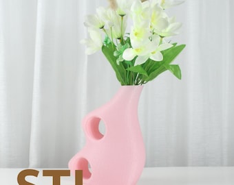 Holo - Vase STL File: Modern 3D Print Home Decor (Digital Download)