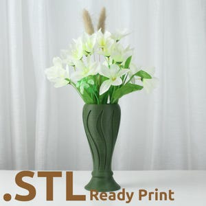 Shella Vase STL 3D Print File, Home Decor Vase for Plants and Flowers, Digital Download for 3D Printing