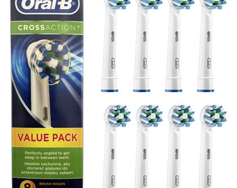 Oral-B Cross Action Replacement Toothbrush Heads (8 count )