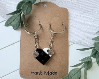 Personalized Wedding Keyring Set | Mr & Mrs Keepsake Gift