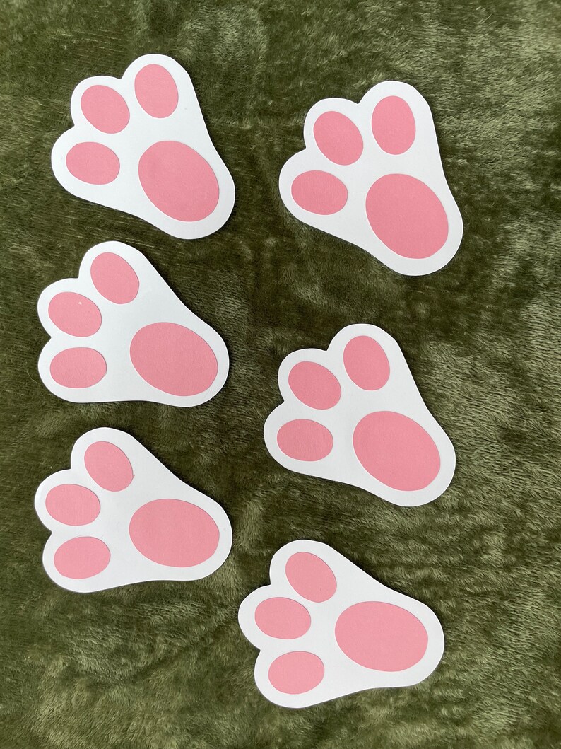 Easter Bunny Footprints. Etsy