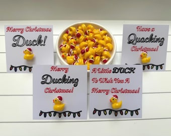 Christmas Duck Gift | Stocking Filler Ideas | Pocket Duck | Secret Santa Idea | Christmas Ducky | Bulk Order | Teacher | Quacking Xmas