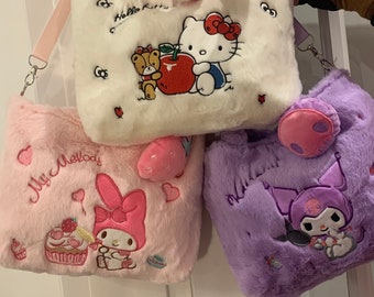 Gorgeous Plushie Bags, Super soft and Fluffy handbag,  Japanese Cute Presents, Kawaii Gifts