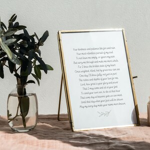 Poetry Printable, Sonnet, Christian Poem, Instant Download Printable, Faith Wall Art