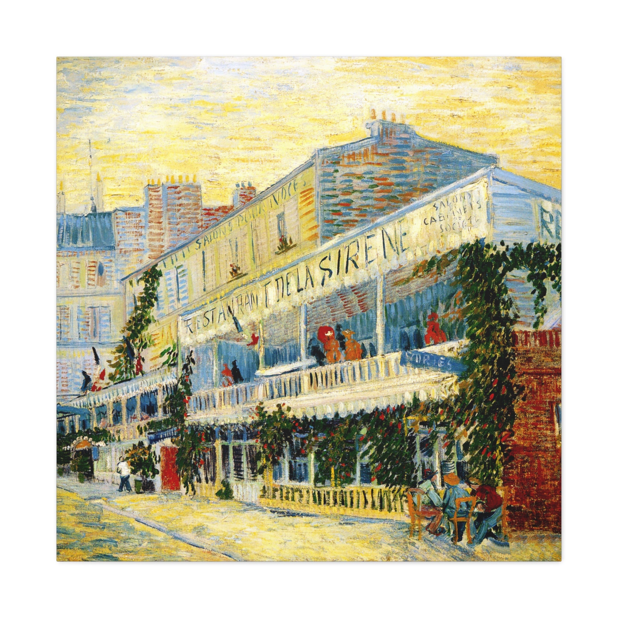 Restaurant De La Sirene, Vincent Van Gogh, Reproduction, Famous Artist