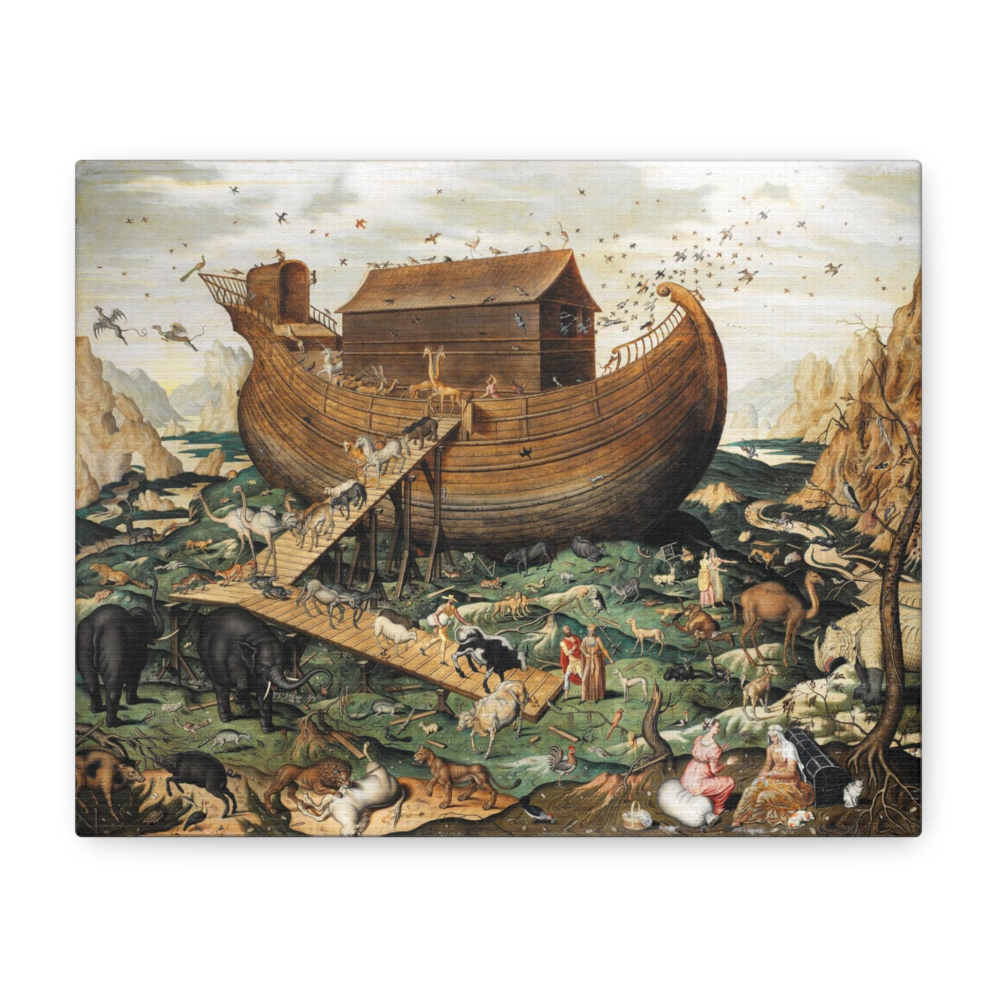 Noah's Ark 1570 Canvas Print, Simon De Myle, Biblical Fine Art