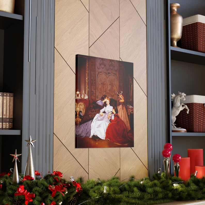 The Reluctant Bride, Auguste Toulmouche, 1866 Reproduction Fine Art