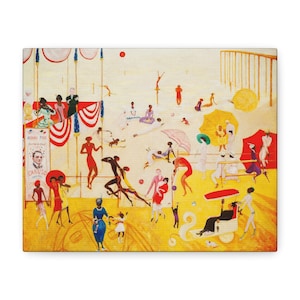 Ashbury Park South 1920, Florine Stettheimer, Unique Canvas | Fine Art | Gift for Mom | Office Wall Art | Vintage Print | Rustic Home Decor