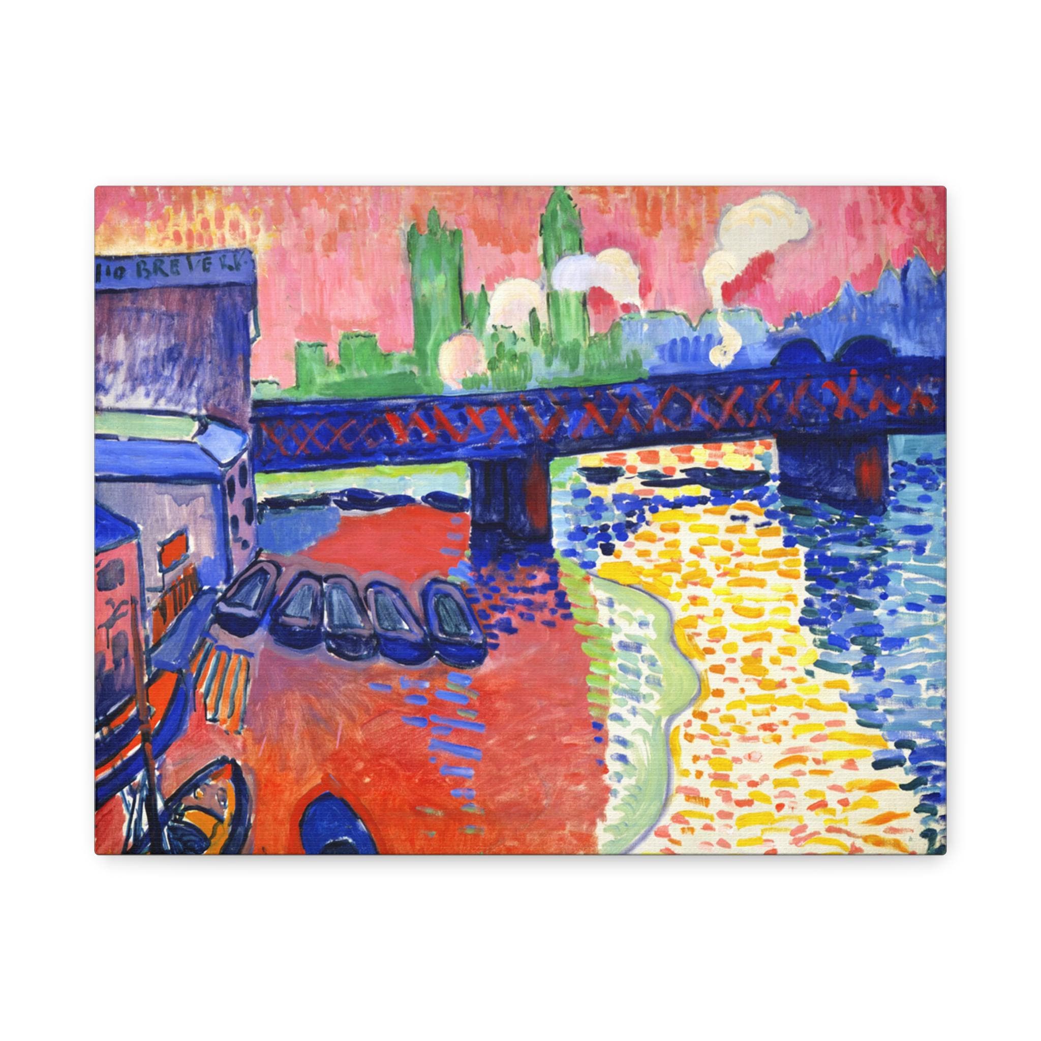 アンドレ・ドラン、ブラックフライアー橋、希少な額装用画集より、新品高級額装付 アンドレ・ドラン、ブラックフライアー橋、希少な額装用画集より、新品