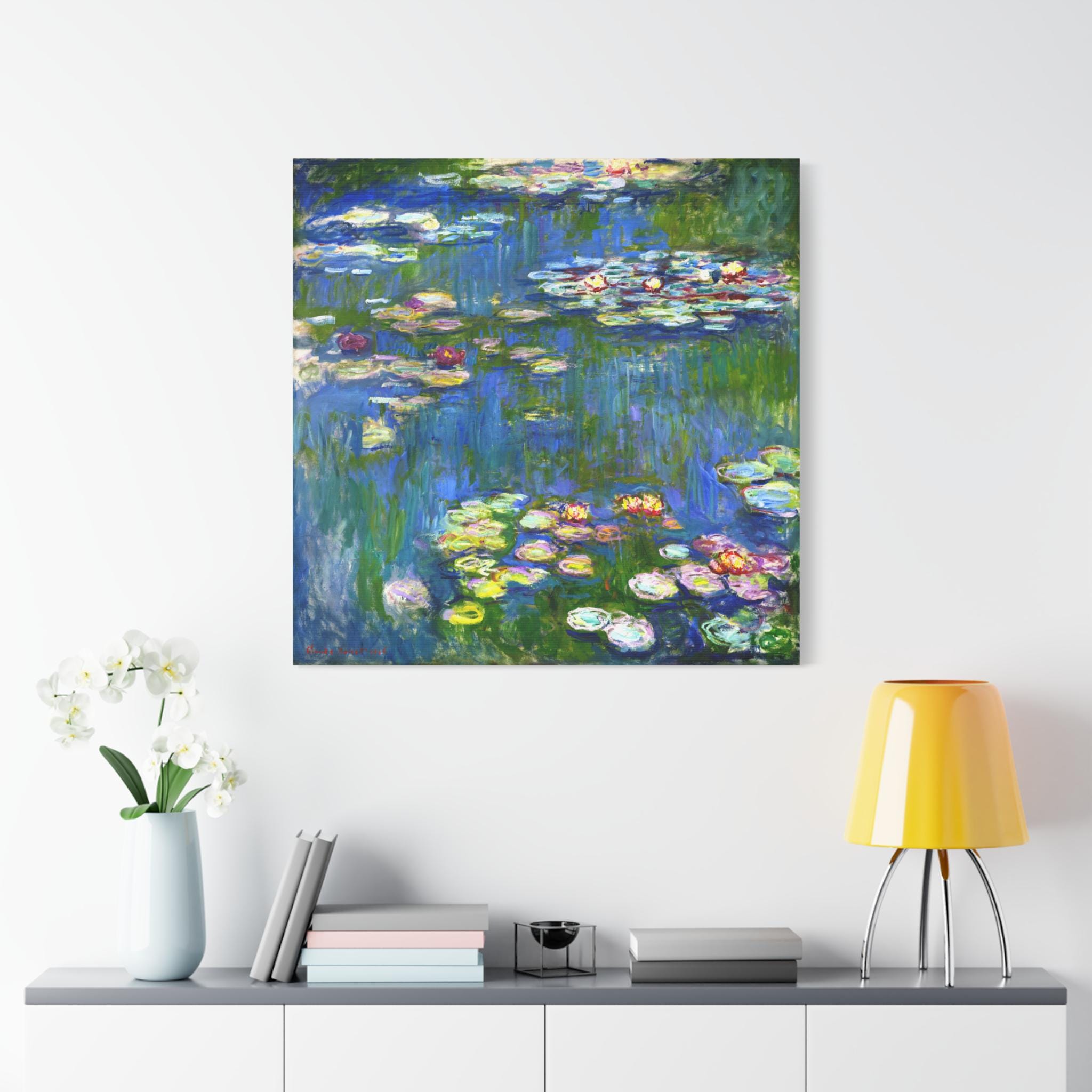 Claude Monet Water Lilies Canvas Print, Fine Art Reproduction - Etsy