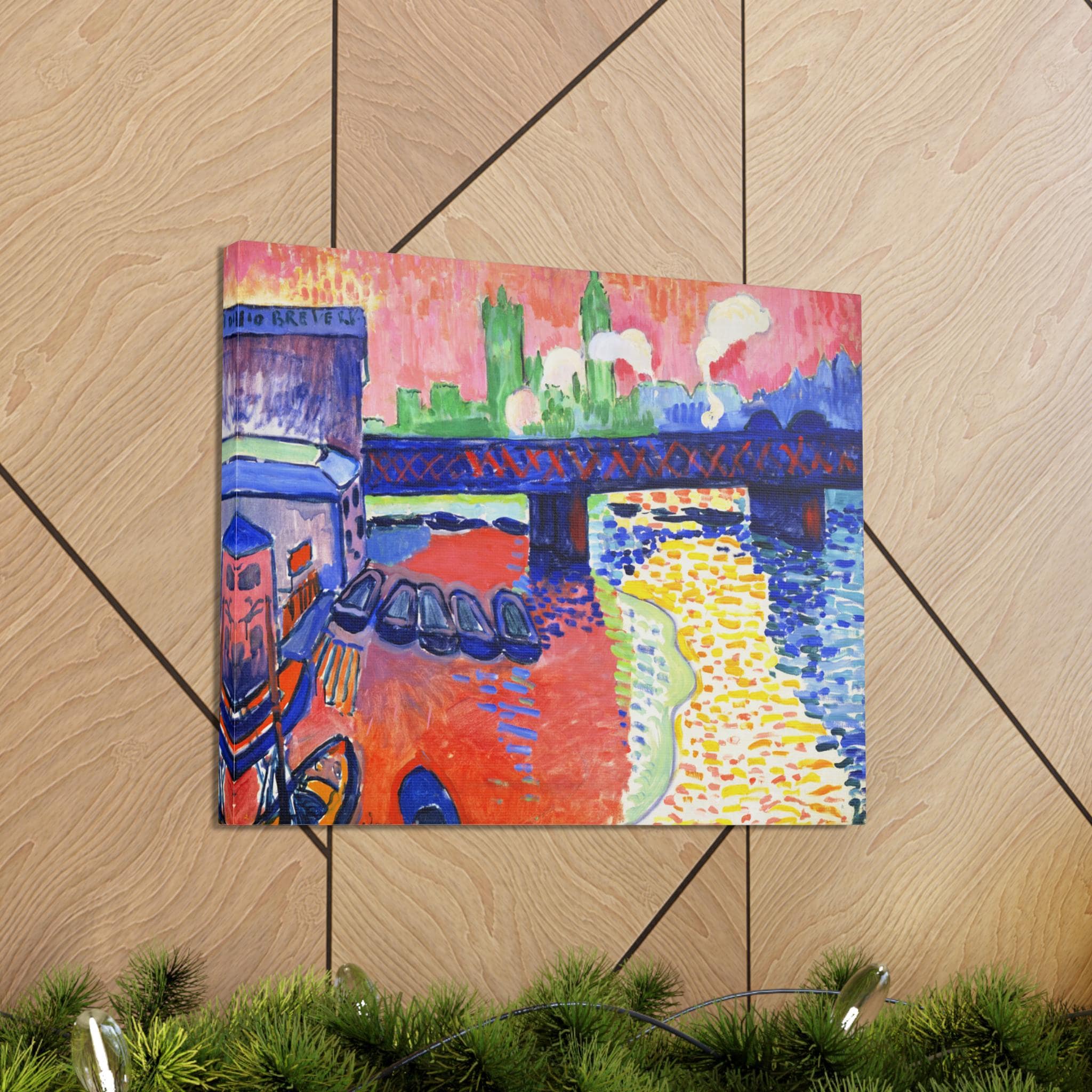 チャリング・クロス橋のキャンバスプリント、アンドレ・ドランの