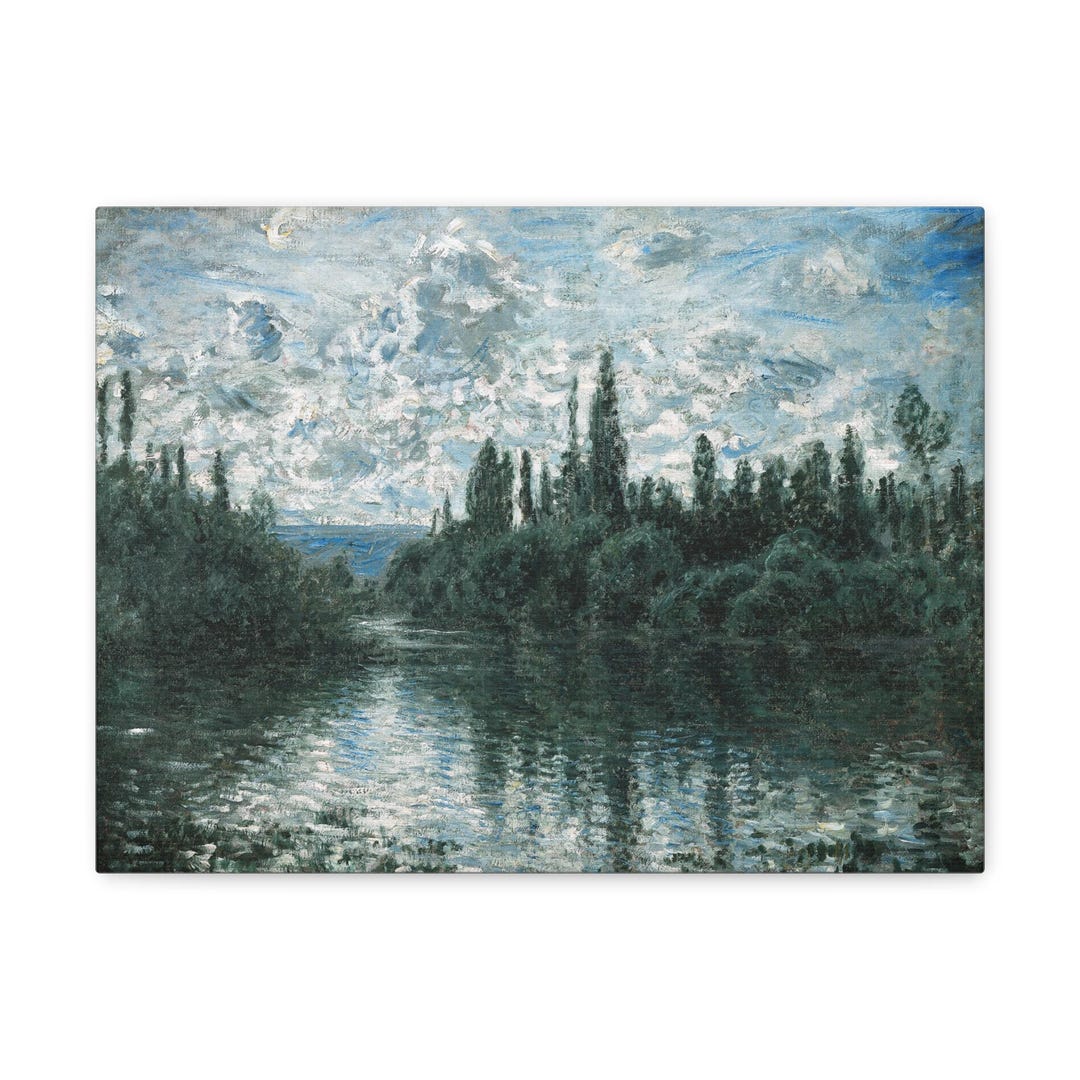 Arm of the Seine Near Vetheuil, Claude Monet, 1878 Reproduction ...