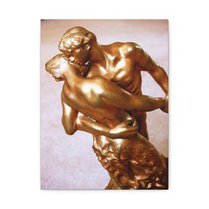 Die Walzer 1889, Camille Claudel, Klassische Leinwand | Berühmter Künstler | Bildende Kunst | Jahrgang | Büro Wand Kunst | Geschenk für Sie | Rustikale Wohnkultur