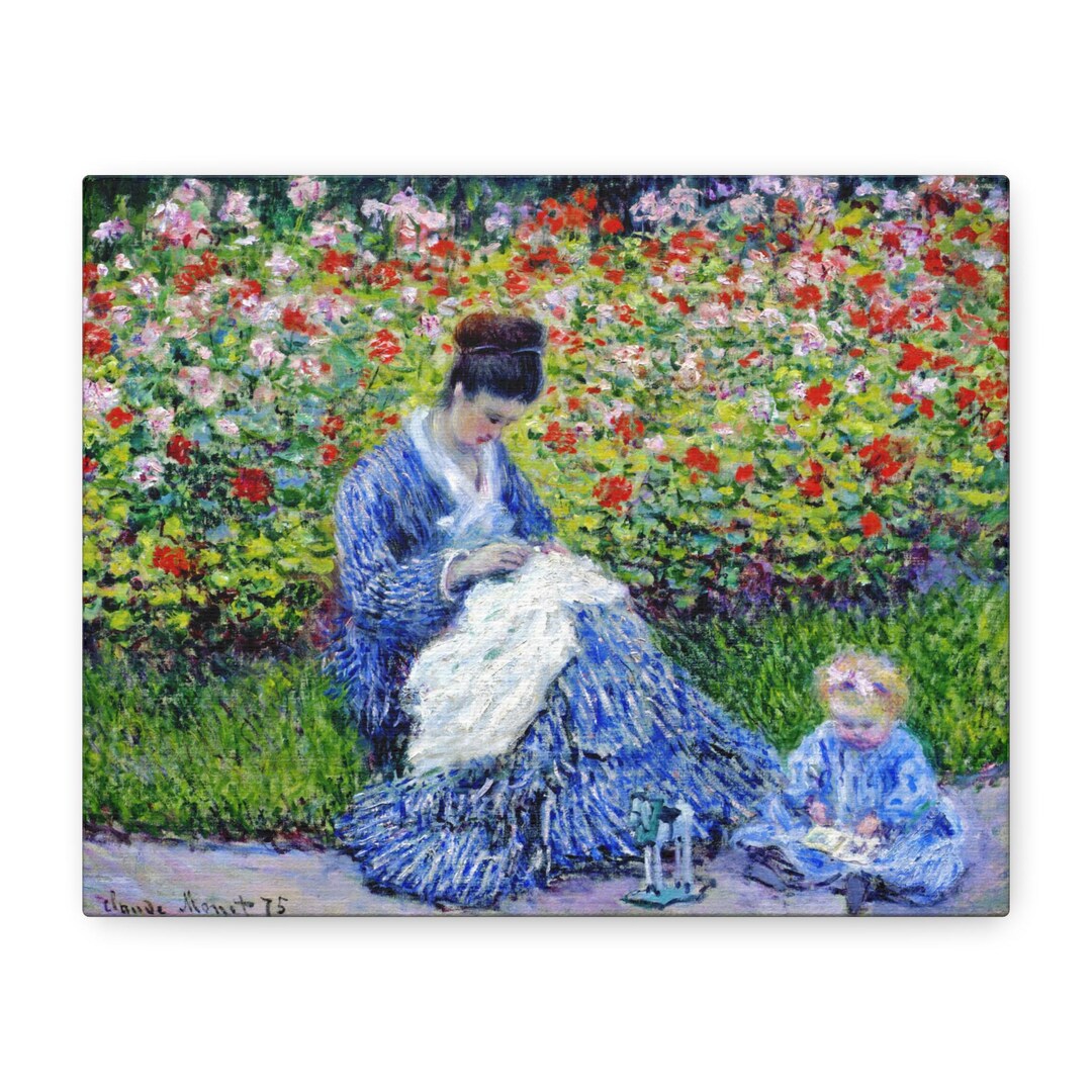 Claude Monet【庭のカミーユ・モネと子供】 Claude Monet【庭のカミーユ・モネと子供】 Claude Monet【庭の
