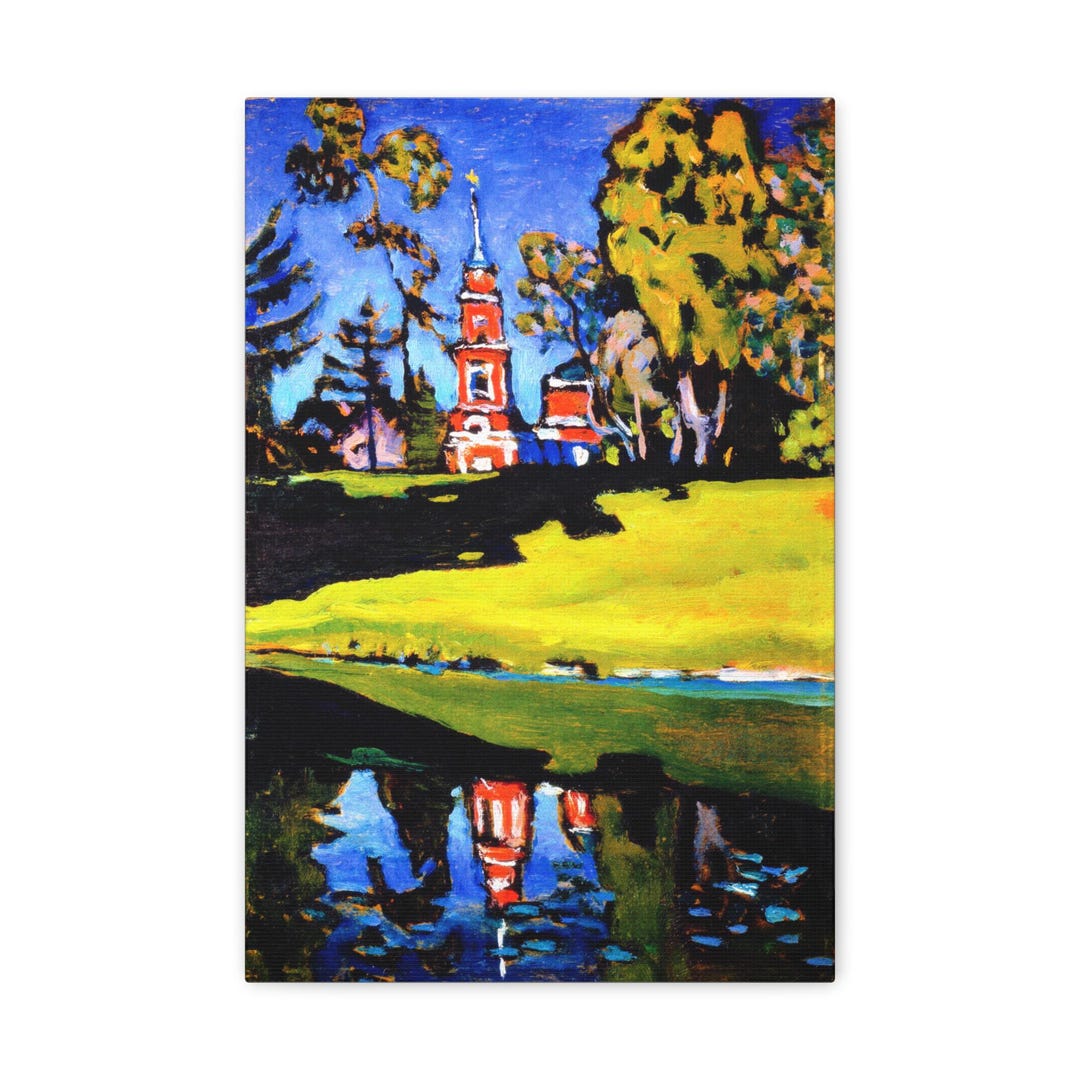 Red Church, Wassily Kandinsky, 1908 Reproduction, Fine Art