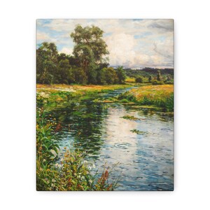 A Quiet Afternoon, Louis Knight, Reproduction, Famous Artist | Vintage Print | Fine Art | Home Decor | Wall Art | Gift for Him | Village Art