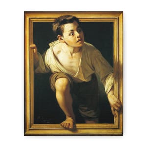 Escaping Criticism 1899, Pere Borrell del Caso | Classic Canvas | Famous Artist | Fine Art | Vintage | Office Wall Art | Rustic Home Decor