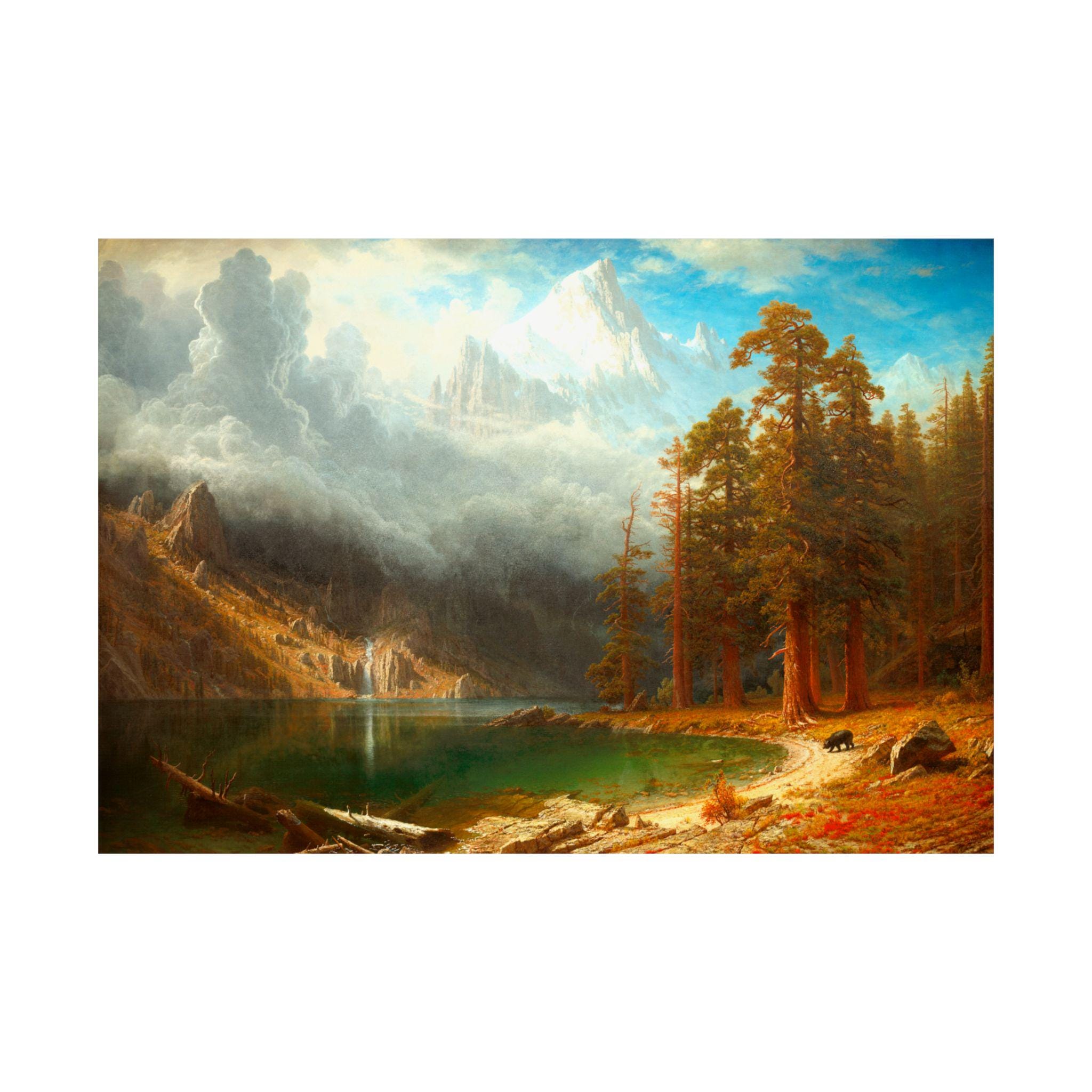 Albert Bierstadt Mount Corcoran Print, Rustic Landscape Art, Fine