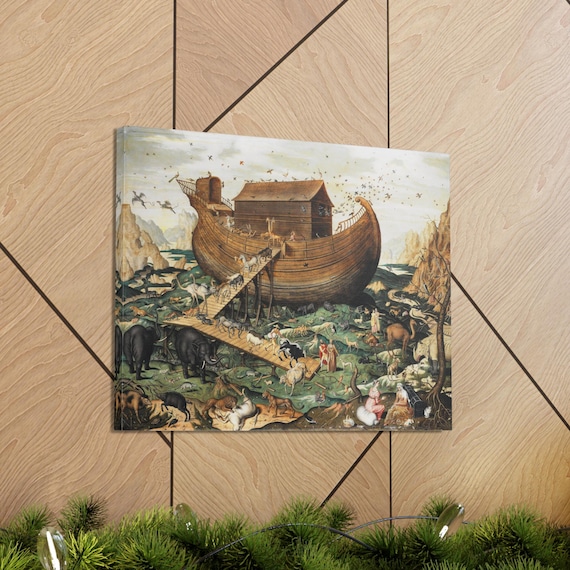 Noah's Ark 1570 Canvas Print, Simon De Myle, Biblical Fine Art
