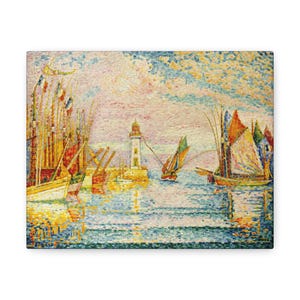 Lighthouse at Groix, Paul Signac, 1925 Reproduction | French Art | Fine Art | Vintage | Office Wall Art | Rustic Home Decor | Gift for Dad