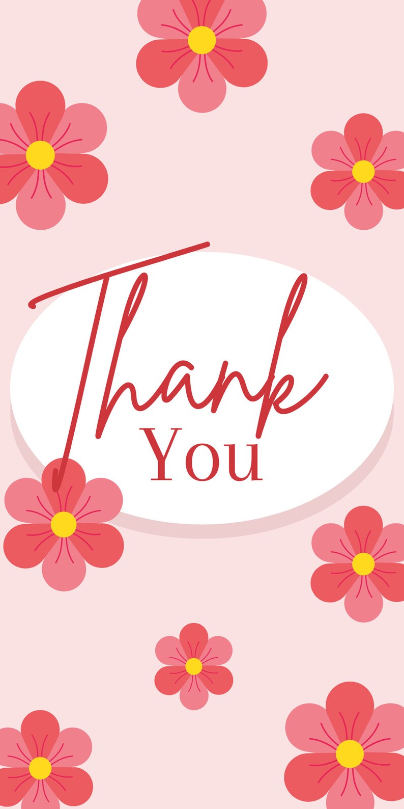 Thank You Printable Cards Etsy