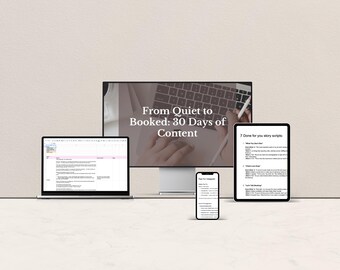 Instagram Content Calendar for Photographers, 30 Days of Captions, Story Prompts, Social Media Marketing for Wedding Photographer