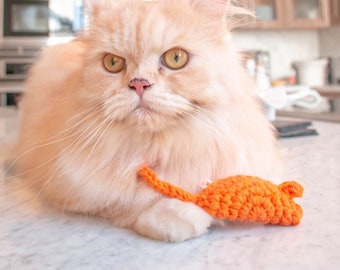 Catnip filled crocheted toy mice for cats (3 pack)