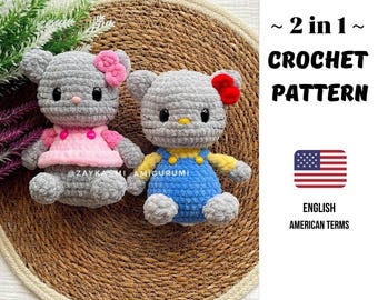 Amigurumi Crochet Pattern Cat PDF / Plush Kitten Crochet Instructions
