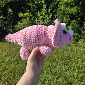Crocheted Triceratops