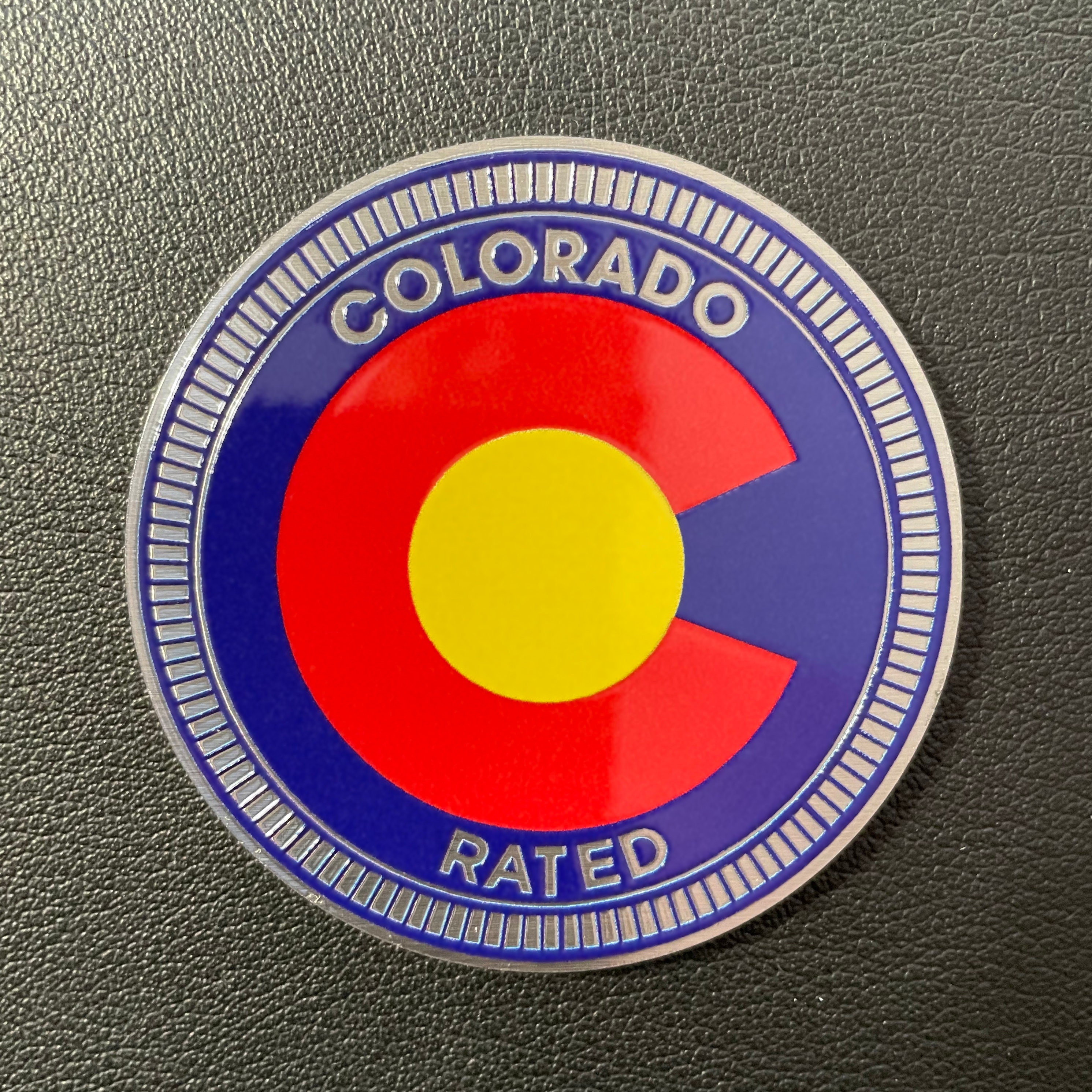 Metal Colorado Rated Badge for Jeep and Trail Rated or not