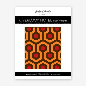 Overlook Hotel Quilt Pattern: Modern Horror Movie Design, The Shining Quilt (PDF Download)