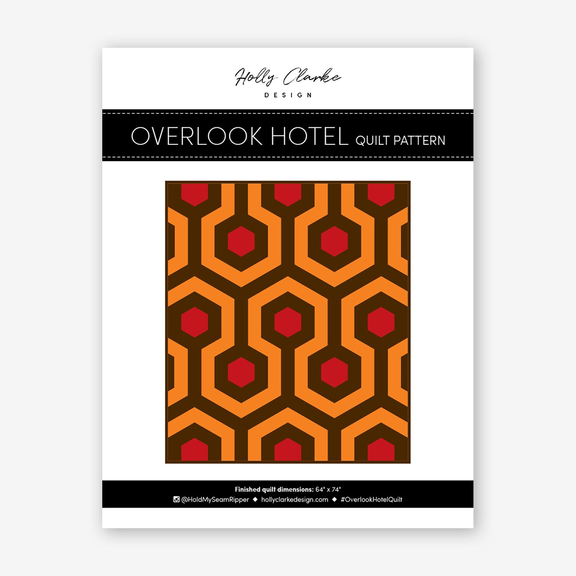 Overlook Hotel Quilt Modern Quilt Pattern Horror Movie Etsy